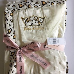 New Juicy Couture Heart Baby Blanket